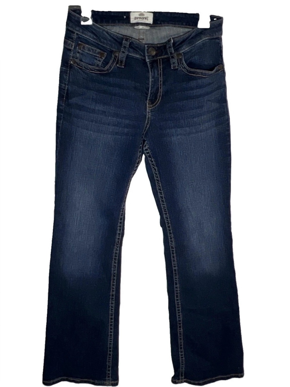 Shyanne Bootcut Blue Jeans Embroidered Sz 27 (29x32) Western Cowgirl Festival